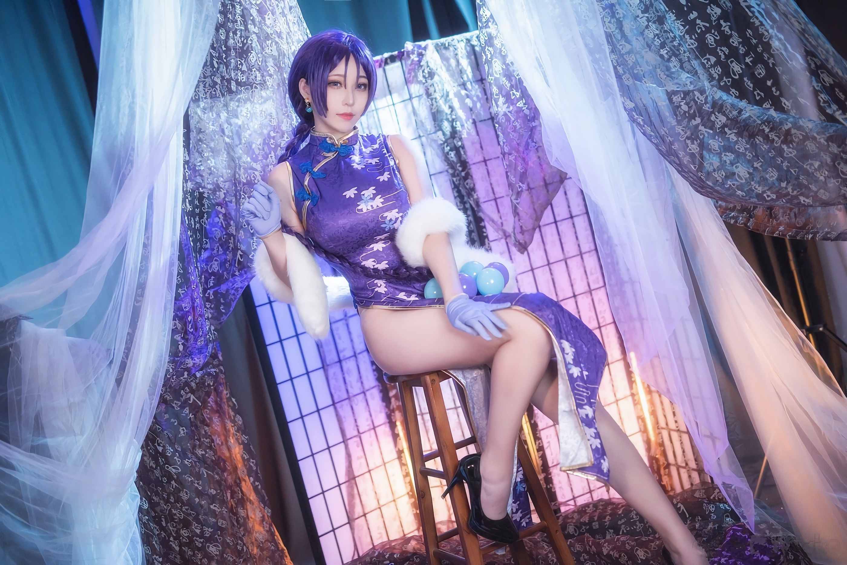图片[1]-菌烨tako – NO.001 FGO源赖光-旗袍[19P]-XikXak